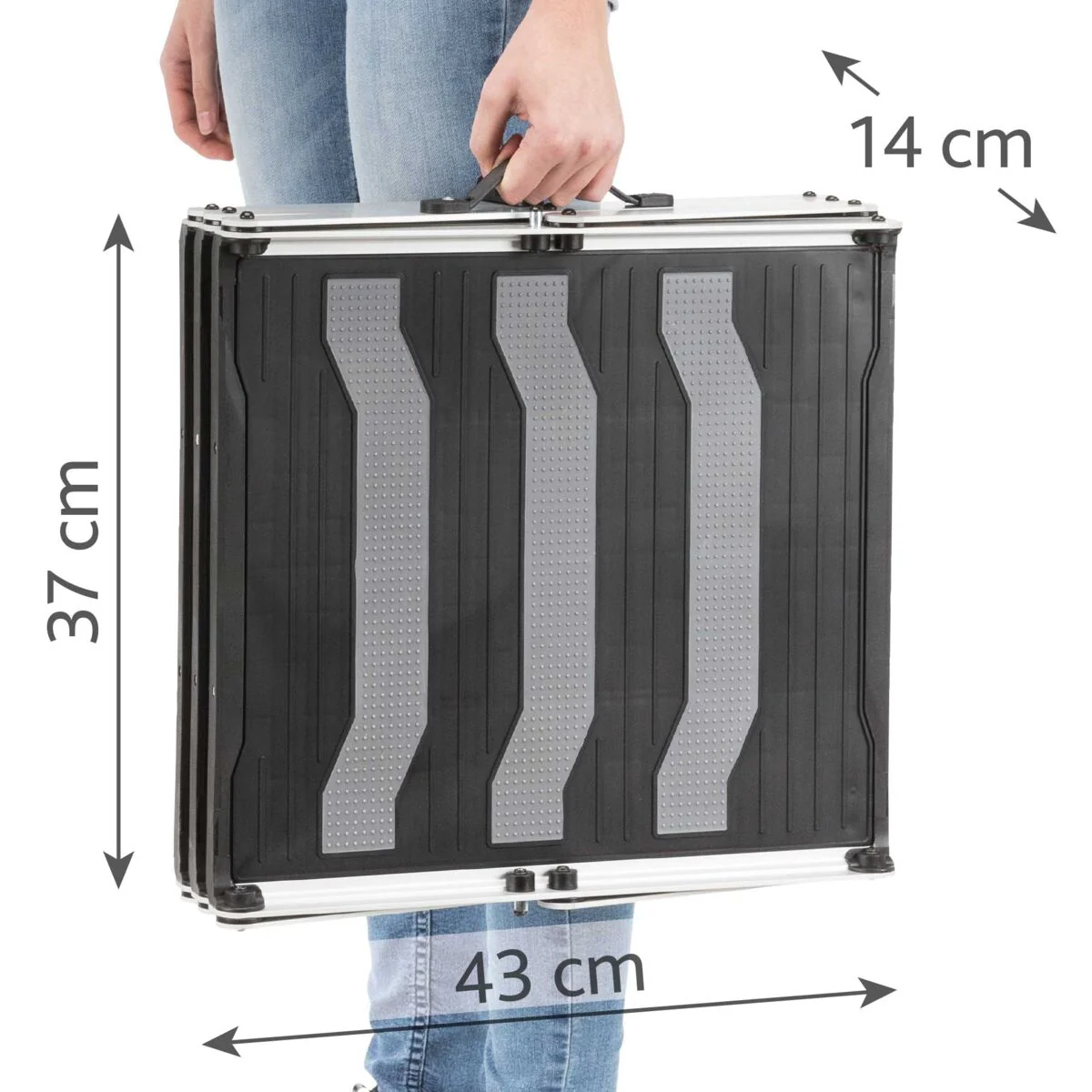 3-stufige Falt-Treppe, Aluminium/TPR - Image 11