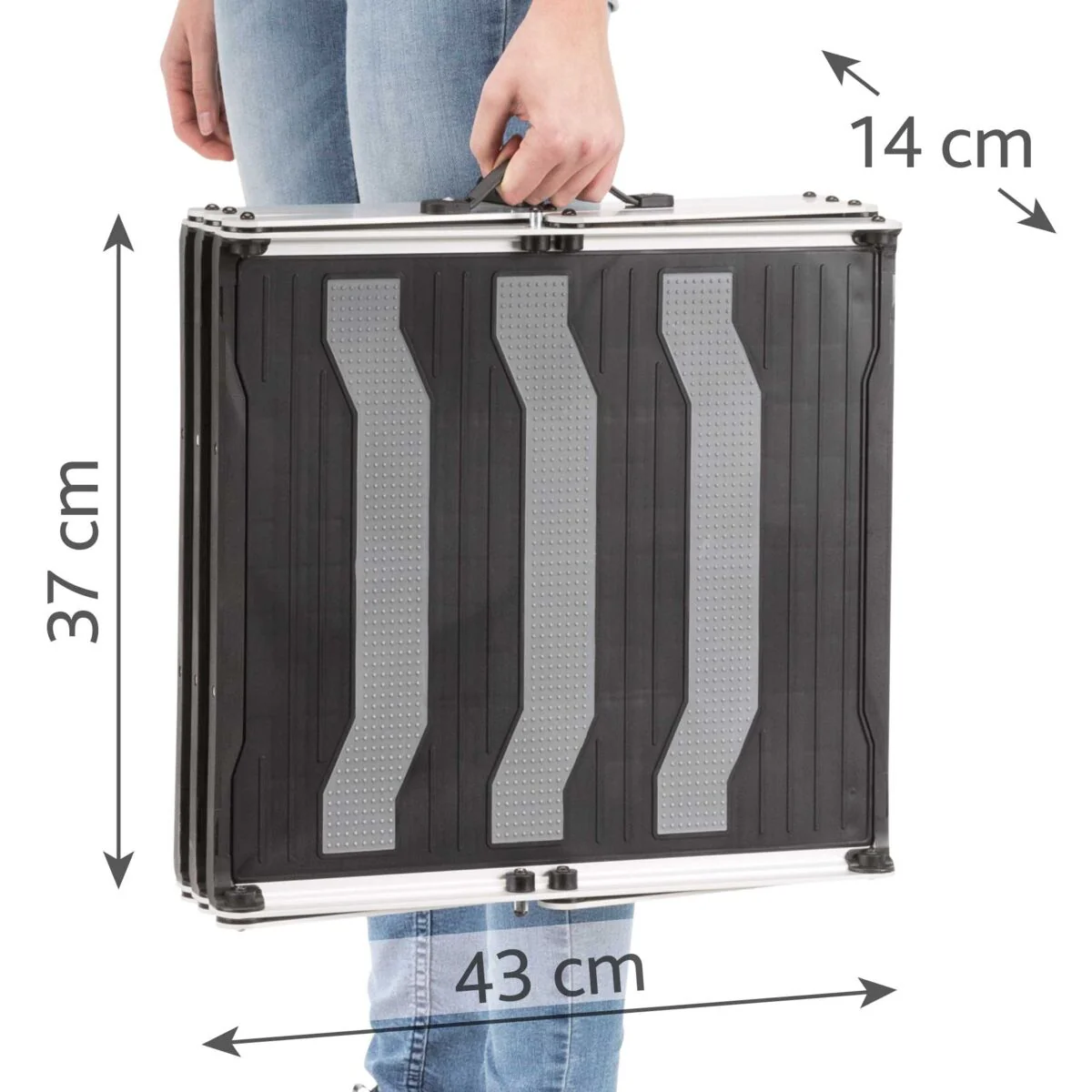 3-stufige Falt-Treppe, Aluminium/TPR - Image 12