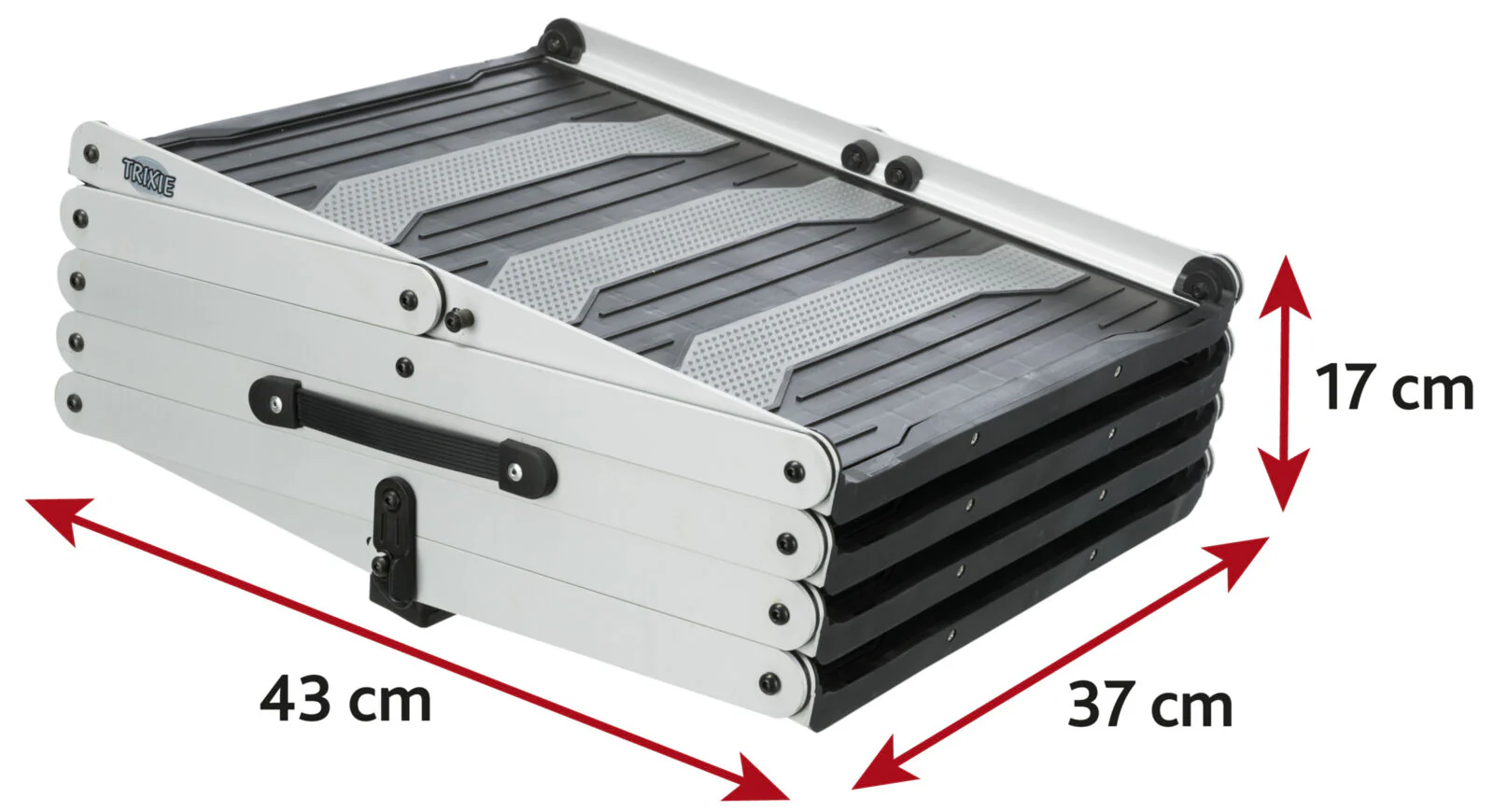 4-stufige Falt-Treppe, Aluminium/TPR - Image 5
