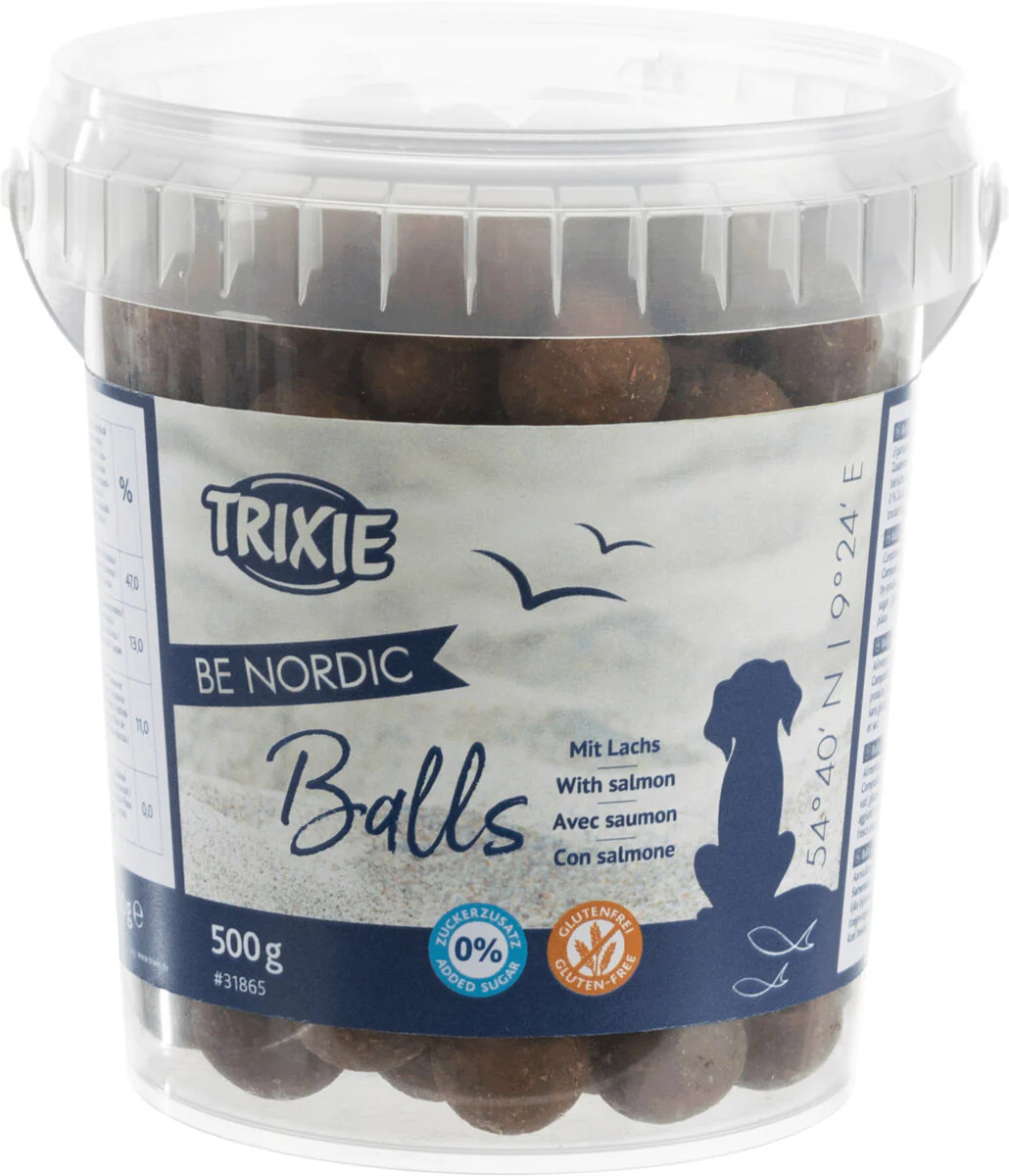 Balls mit Lachs