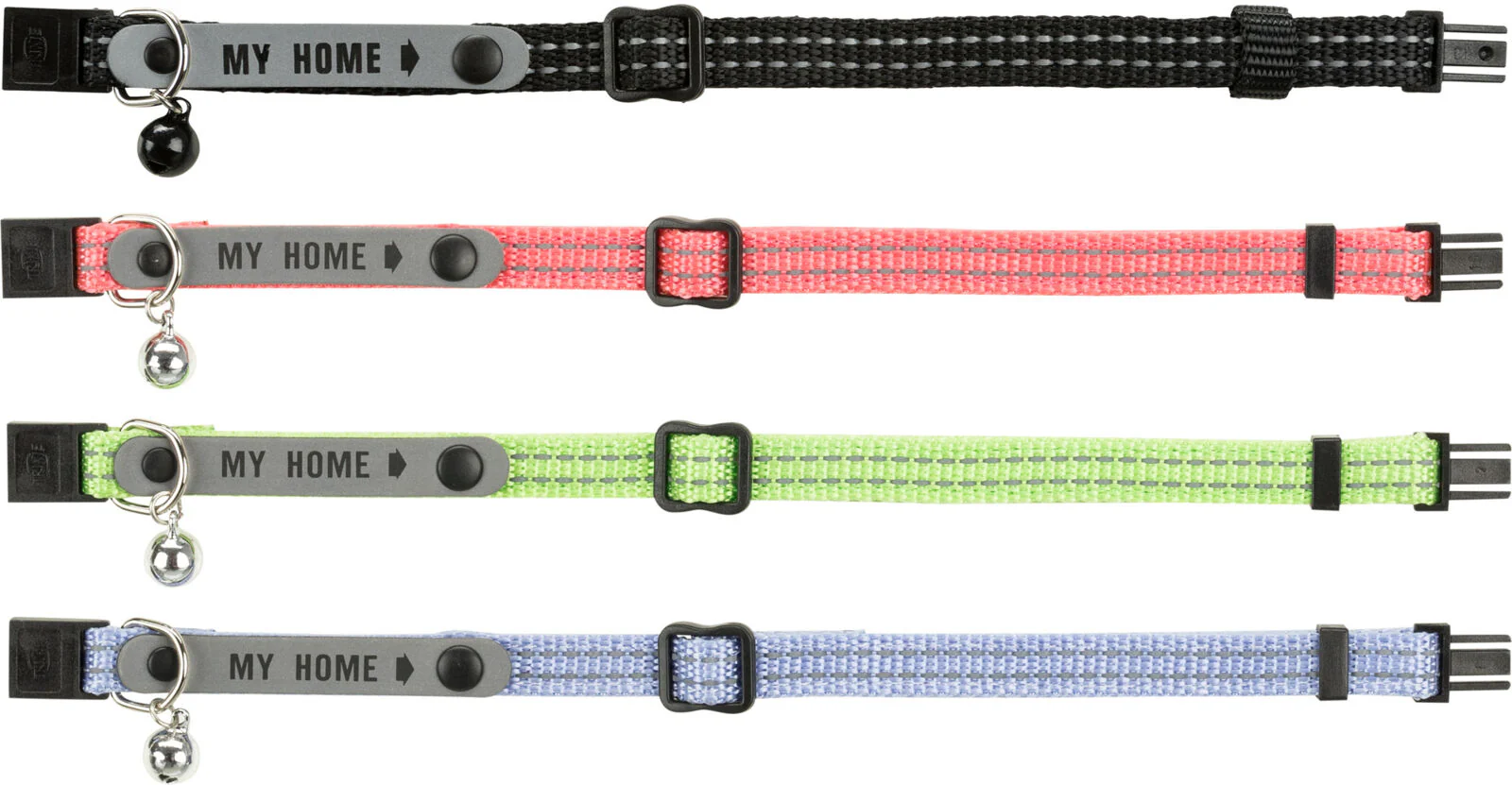 Halsband mit Adresslasche, reflektierend