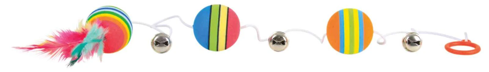 Rainbow-Bälle am Gummiband