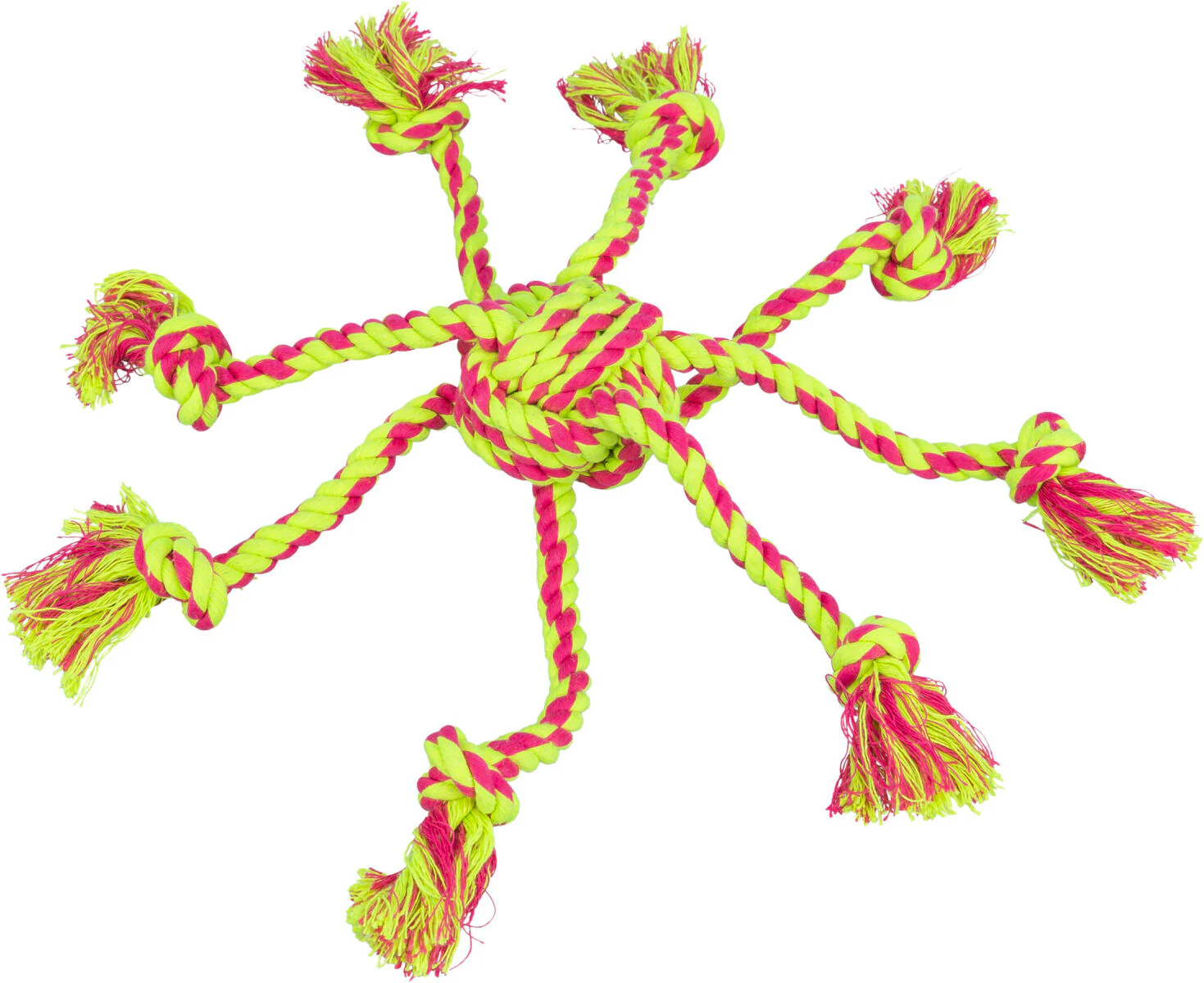 Spieltau mit eingeflochtenem Ball, Baumwolle/Polyester